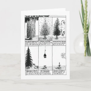 Tarjeta de árbol de Navidad