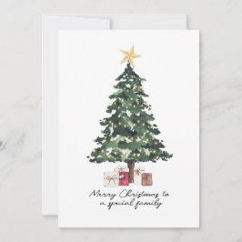 Tarjeta de árbol de Navidad