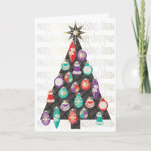 Tarjeta de árbol de Navidad
