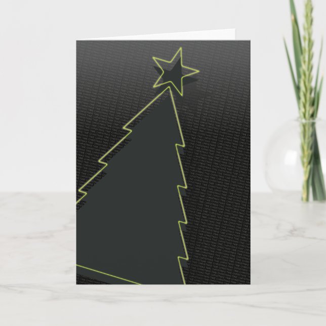 Tarjeta de árbol de Navidad 01 (Anverso)