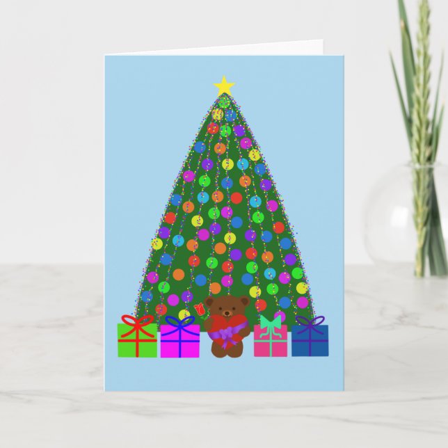 Tarjeta de árbol de Navidad #2 (Anverso)