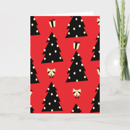 Tarjeta de árbol de Navidad alegre