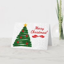 Tarjeta de árbol de navidad ASL con nombres de for