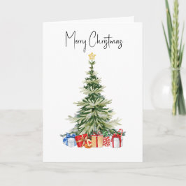Tarjeta de árbol de navidad de navidad para navida