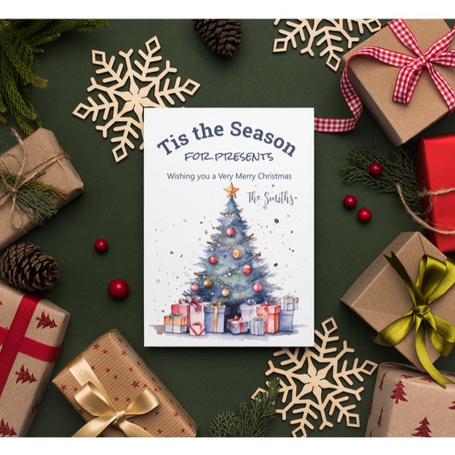Tarjeta de árbol de navidad de personalizable (Subido por el creador)