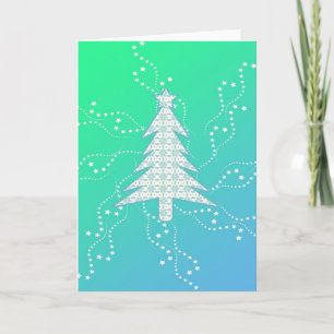 Tarjeta de árbol de Navidad dulce y divertido
