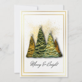 Tarjeta de árbol de Navidad elegante - Felicitacio