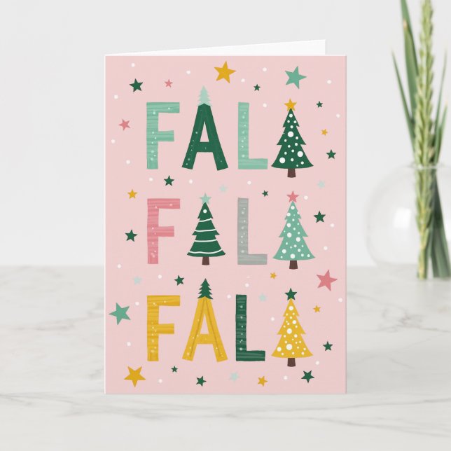 Tarjeta de árbol de Navidad Falala (Anverso)