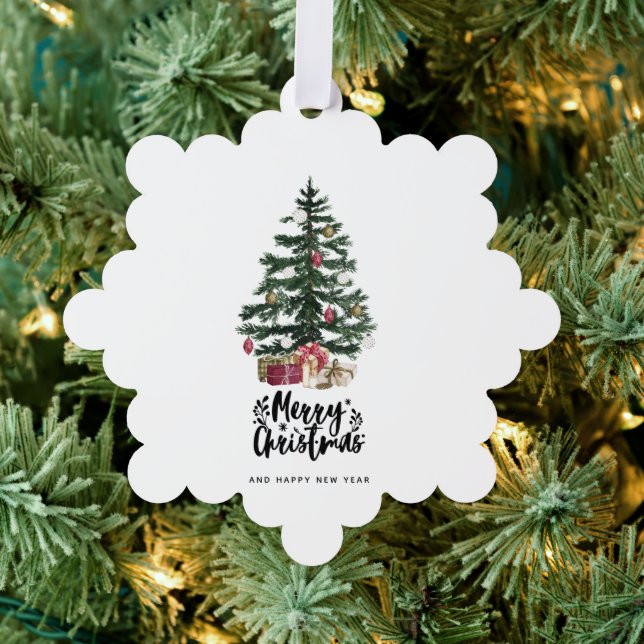 Tarjeta de árbol de Navidad Feliz Navidad Fiestas (Insitu (árbol))