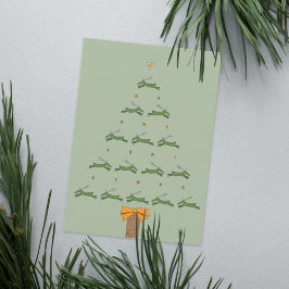 Tarjeta de árbol de navidad para renos Mod