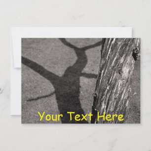 Tarjeta de árbol muerto personalizable