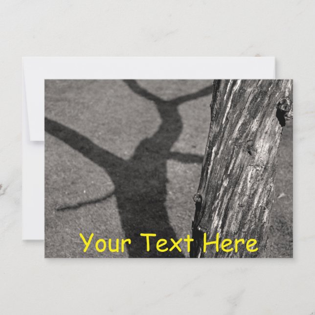 Tarjeta de árbol muerto personalizable (Anverso)