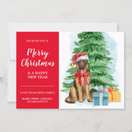 Tarjeta de árbol Santa Hat Navidades baratos para 