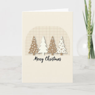 Tarjeta de árboles de Navidad