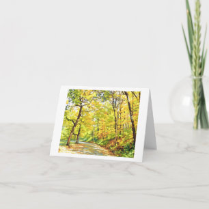 tarjeta de ÁRBOLES DE OTOÑO