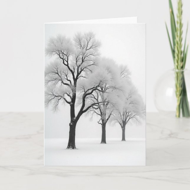Tarjeta de árboles helados pacíficos (Anverso)