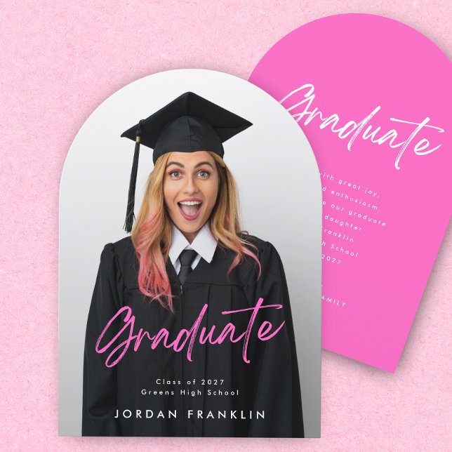 Tarjeta de arco fotográfico de Invitación de gradu (Subido por el creador)