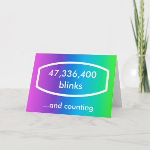 Tarjeta de arco iris de Tiempo Podz - 18 años (par