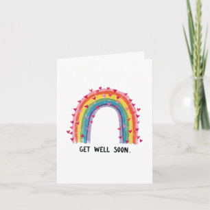 Tarjeta de arcoiris suave muy pronto