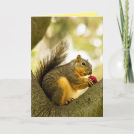 Tarjeta de ardilla de Personalizable personalizada