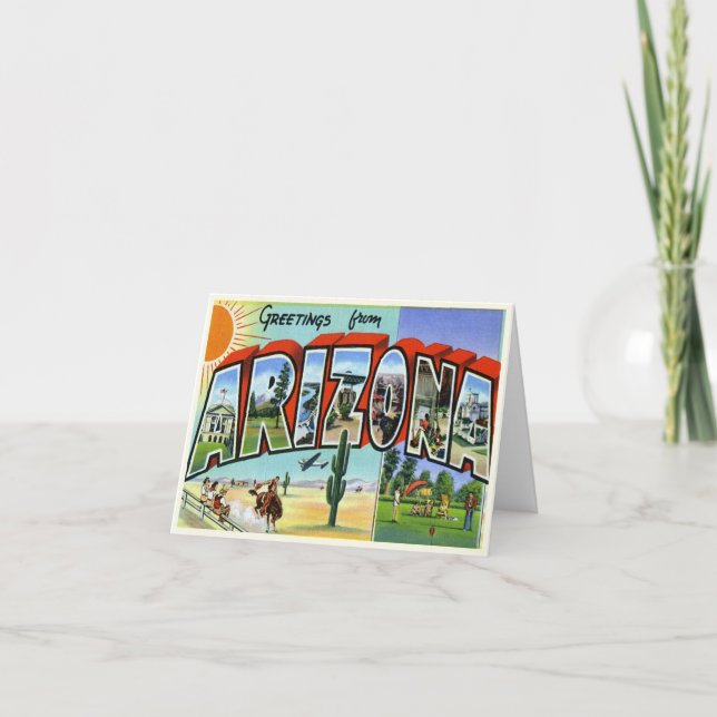 Tarjeta de Arizona Vintage (Anverso)