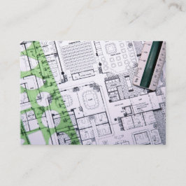 Tarjeta de arquitecto/contratista/constructor revi