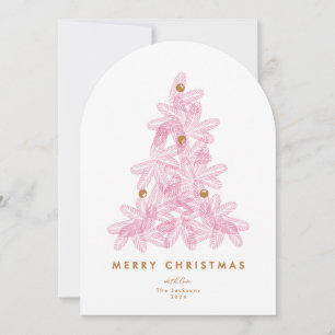 Tarjeta de Arquitectura de Navidad Feliz con foto
