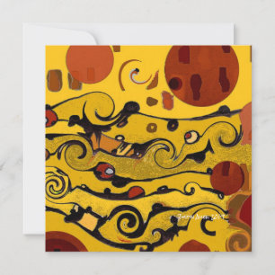 Tarjeta de arte abstracta