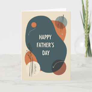 Tarjeta de arte abstracta para el día del padre