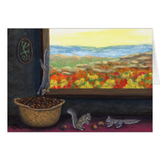 Tarjeta de arte Acorn Thieves