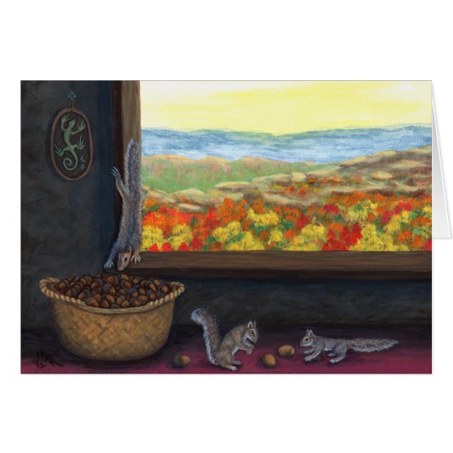 Tarjeta de arte Acorn Thieves (Anverso (Horizontal))