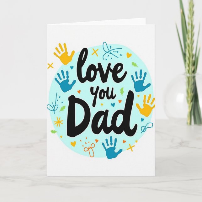 Tarjeta de Arte Amor Papá (Anverso)