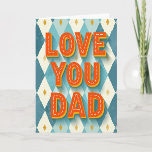 Tarjeta de Arte Amor Vibrante Papá