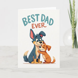 Tarjeta de Arte Azure Mejor Papá del Mundo