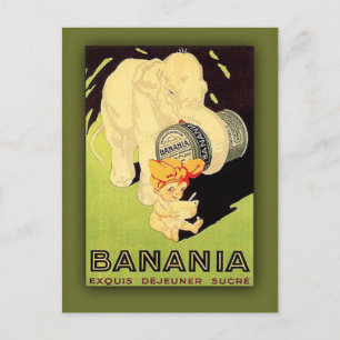 Tarjeta de arte Banania Exquis Dejeuner Sucre