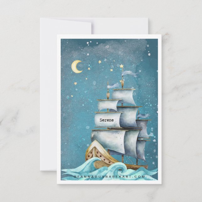 Tarjeta de arte Be Serene (Anverso)