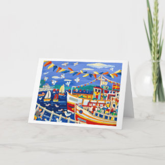 Tarjeta de arte: Beany Gorras y barcos de placer