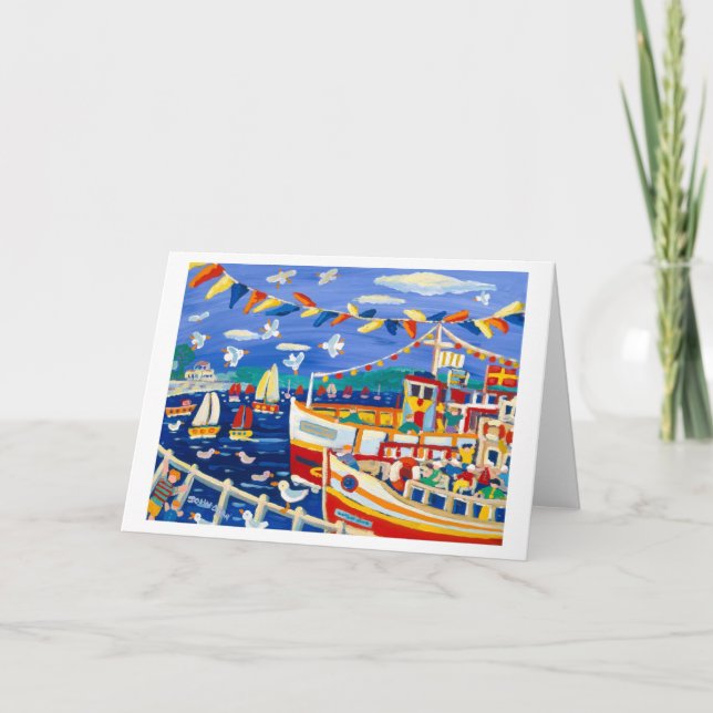 Tarjeta de arte: Beany Gorras y barcos de placer (Anverso)