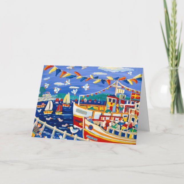 Tarjeta de arte: Beany Gorras y barcos de placer (Anverso)