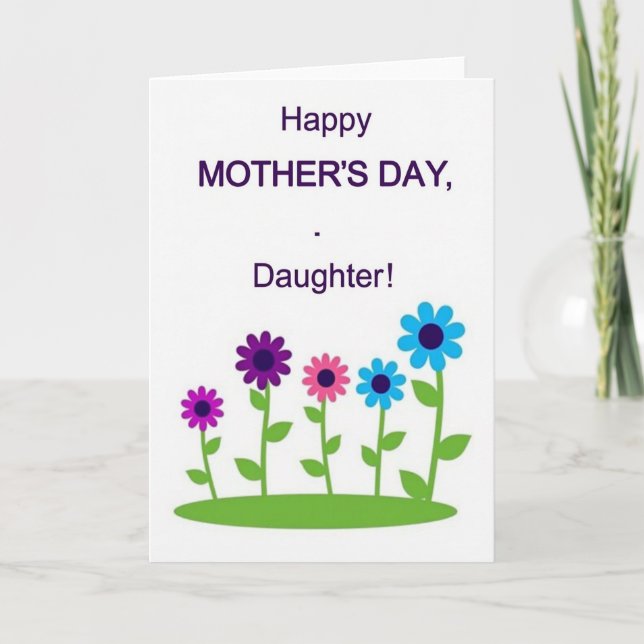 Tarjeta de Arte Botánico de Mamá Encantadora (Anverso)