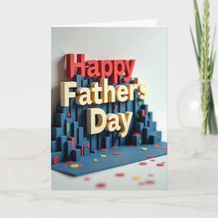 Tarjeta de Arte con Carta de Alivio del Día del Pa