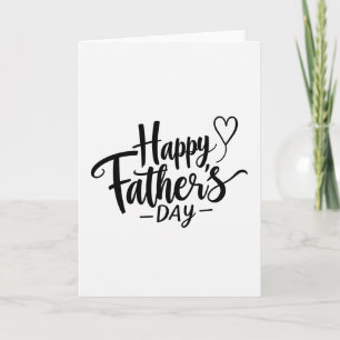 Tarjeta de arte con corazón del Día del Padre
