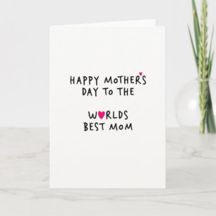 Tarjeta de Arte con letrero de La Mejor Mamá del M