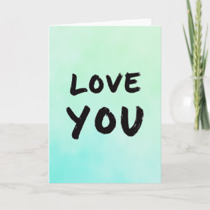 Tarjeta de arte con pincelada de amor