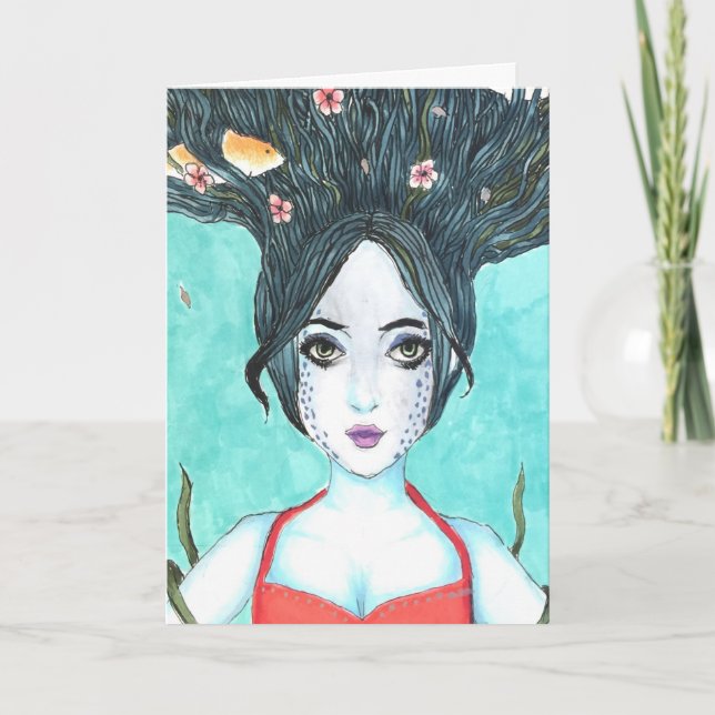 Tarjeta de Arte Copic Koi (Anverso)