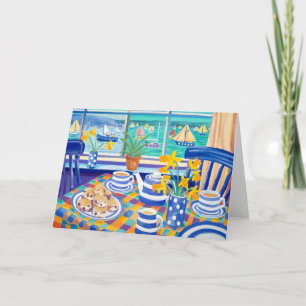 Tarjeta de arte: Cornish Teatime ( Cornish Blue )