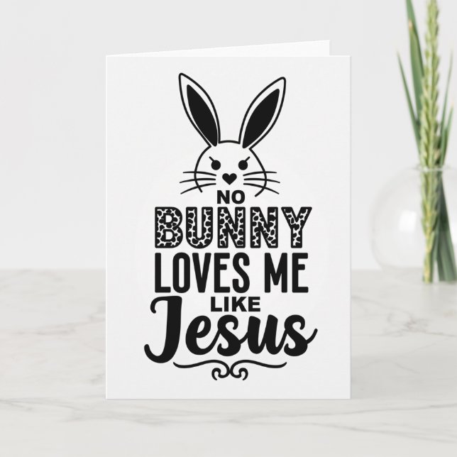 Tarjeta de Arte Creativo Bunny Love (Anverso)