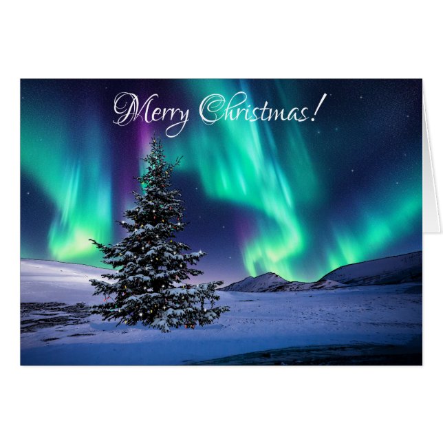 Tarjeta de arte de 5" x 7" para Navidades de las l (Anverso (Horizontal))