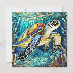 Tarjeta de arte de aloha en blanco hawaiana de vue