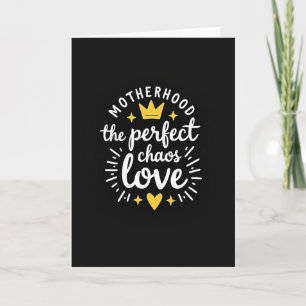 Tarjeta de arte de amor de madre radiante